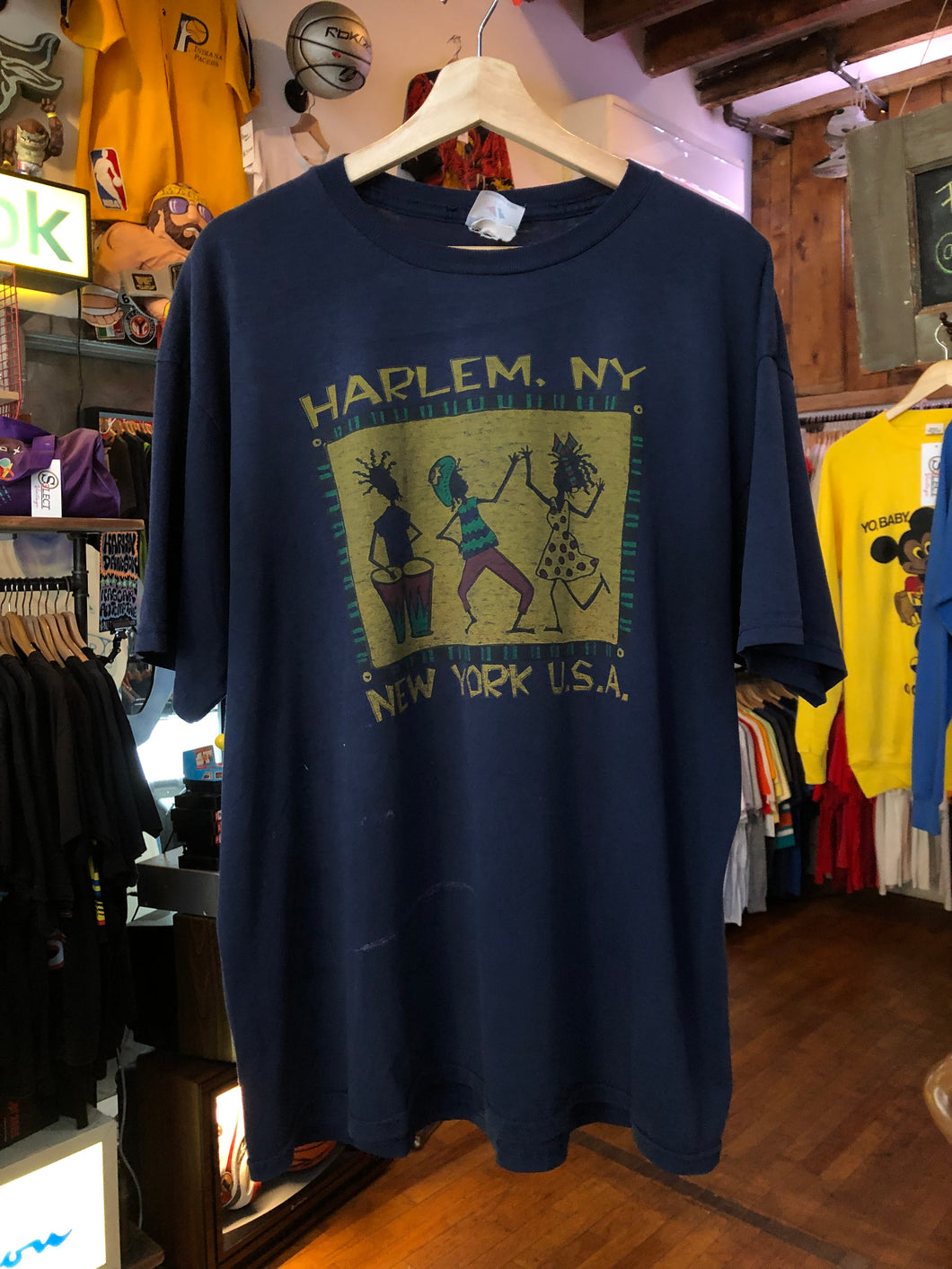 Vintage Harlem New York City Destination Tee Size XL