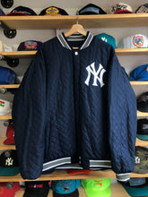 Load image into Gallery viewer, 2010s JH Design New York Yankees World Series Patch Wool Reversible Bomber Jacket Size 2XL
