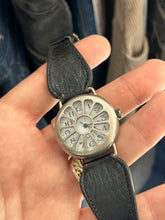 Load image into Gallery viewer, Vintage 90s Club Fossil WW1 Trench Style Flower Pattern Quartz Watch
