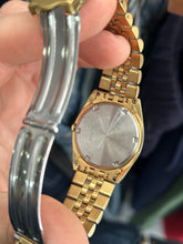 Load image into Gallery viewer, Vintage 1989 Seiko Presidential Gold Day Date 36MM Quartz Watch

