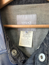 Load image into Gallery viewer, Vintage Versace Jeans Couture Denim / Leather Jacket Large
