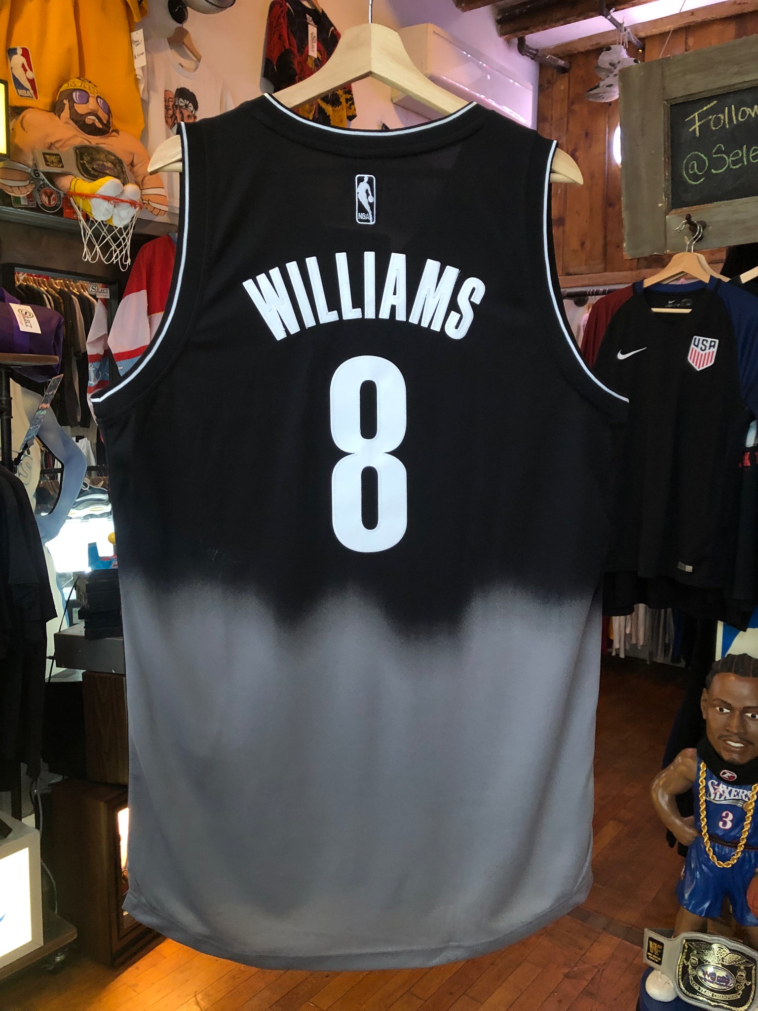 Deadstock Adidas Swingman Brooklyn Nets Deron Williams Jersey Size Med –  Select Vintage BK