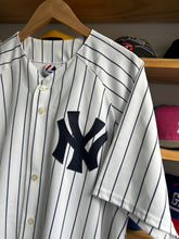 Load image into Gallery viewer, Vintage Majestic New York Yankees Pinstripe Derek Jeter Stitched Jersey XL
