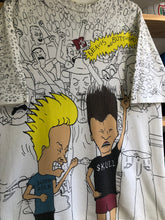 Load image into Gallery viewer, Vintage 1993 MTV Beavis And Butt-Head AOP Tee Size XL
