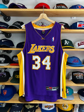 Load image into Gallery viewer, Vintage Nike Shaquille O’Neal Los Angeles Lakers Purple Authentic Jersey 48 XL
