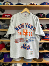 Load image into Gallery viewer, Vintage 1996 Team Rated New York Mets Cooperstown Collection 1986 WS Tee Large
