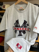 Load image into Gallery viewer, Vintage Nutmeg New York Yankees Embroidered Plaid Logo Tee XL
