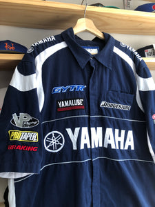 Vintage JH Design Yamaha Racing Button Shirt Size 2XL