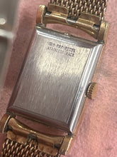 Load image into Gallery viewer, Vintage 1950s Gruen Precision Tank Small Seconds 10k RGP Hand Wind Watch
