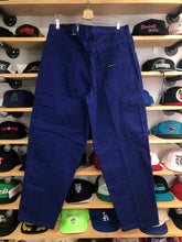 Load image into Gallery viewer, Deadstock Vintage Trust Blue Denim Cargo Pants Size 40x34

