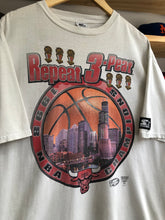 Load image into Gallery viewer, Vintage Starter Chicago Bulls 1998 NBA Finals Repeat 3-Peat Tee Size L/XL
