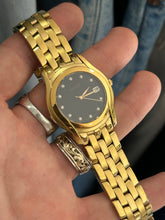 Load image into Gallery viewer, Vintage GUCCI 5400M Gold Diamond Dial Men’s Dress Quartz Watch w/ Box
