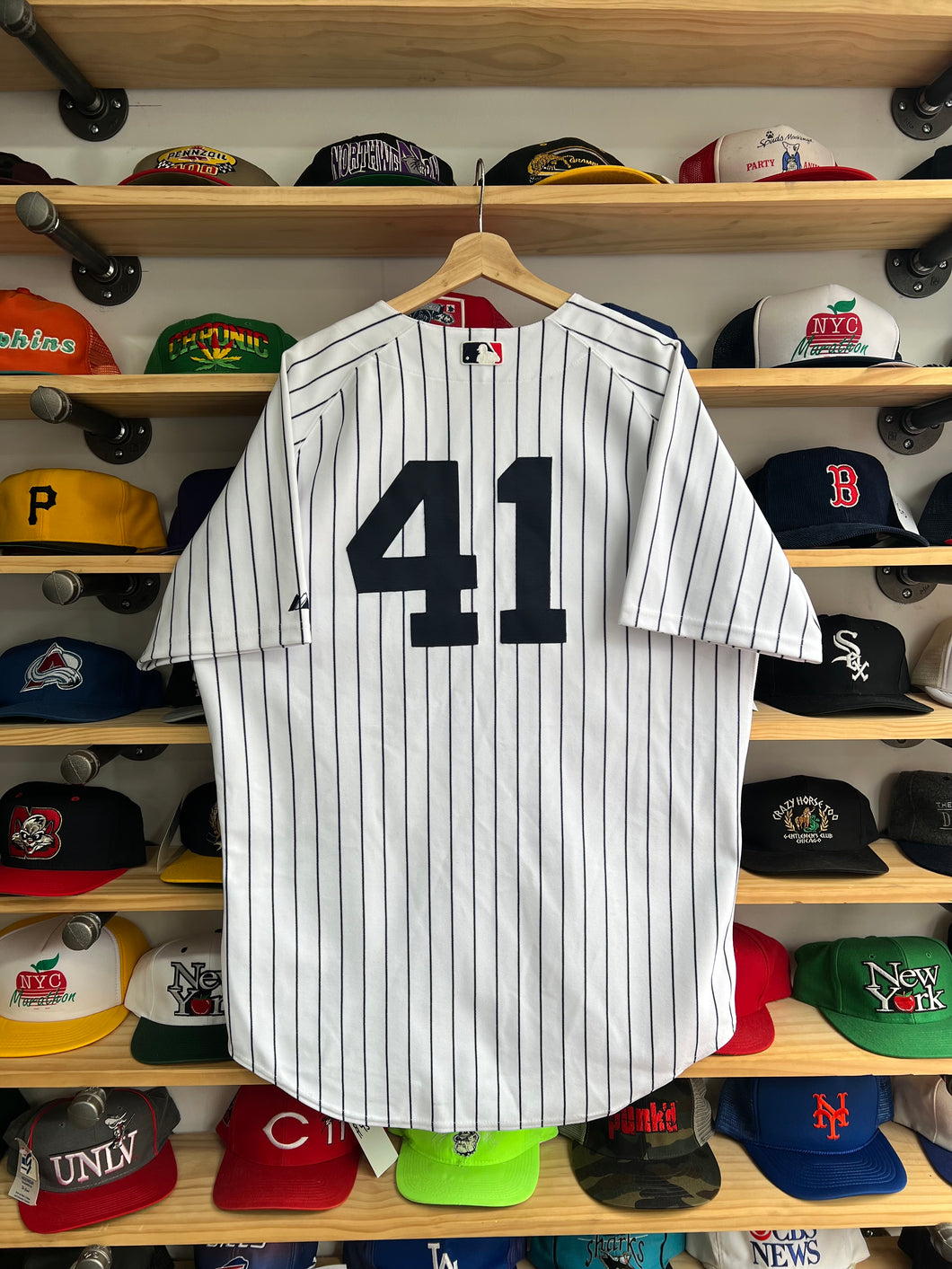 Vintage Majestic New York Yankees Randy Johnson Authentic Jersey Size 48/XL