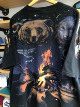 Load image into Gallery viewer, Vintage 1998 Liquid Blue Native Nature AOP Tee Size XL
