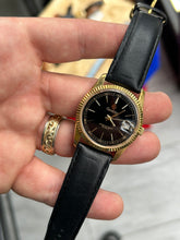 Load image into Gallery viewer, Vintage 90s Armitron Gold Presidential Fluted Bezel Quartz Watch
