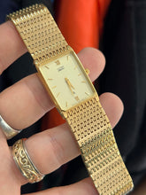 Load image into Gallery viewer, Vintage 90s Citizen Elegance Gold Integrated Bracelet Quartz Watch
