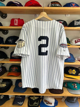 Load image into Gallery viewer, Vintage Majestic 2008 Derek Jeter Dual Patch Pinstripe Jersey Large
