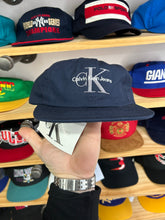Load image into Gallery viewer, Vintage 90s Calvin Klein CK Navy Low Profile SnapBack
