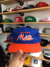 Load image into Gallery viewer, Vintage Sports Specialties New York Mets Script Twill Snapback

