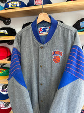 Load image into Gallery viewer, Vintage 1989 Starter New York Knicks Wool Script Varsity Jacket XL
