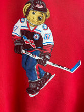 Load image into Gallery viewer, Vintage Polo Ralph Lauren Hockey  Bear Crewneck Sweater L / XL
