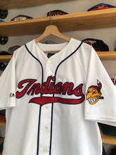 Load image into Gallery viewer, Vintage Majestic Cleveland Indians Satchel Paige Cooperstown Collection Jersey Size XL
