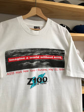 Load image into Gallery viewer, Vintage 1994 Z100 AIDS Walk Tee Size XL

