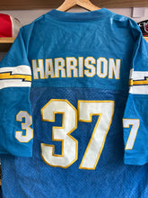 Load image into Gallery viewer, Vintage Jeff Hamilton 2000 San Diego Chargers Leather Rodney Harrison Jersey 2XL
