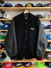 Load image into Gallery viewer, Vintage Fila Wool/Leather Varsity Style Jacket Size XL/2XL

