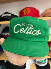 Load image into Gallery viewer, Vintage Sports Specialties Boston Celtics Single Line Script SnapBack Hat
