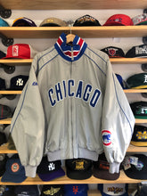 Load image into Gallery viewer, Vintage Majestic Chicago Cubs Zip Up Nylon Dugout Jacket Size Medium
