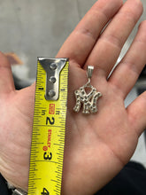 Load image into Gallery viewer, Vintage New York Yankees .925 Silver Diamond Cut Pendant Charm

