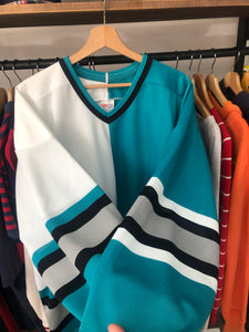 Vintage CCM Blank San Jose Sharks Split Hockey Jersey Size Large