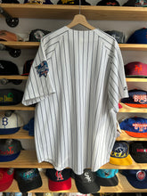 Load image into Gallery viewer, Vintage Majestic New York Yankees Pinstripe Jersey 2000 WS Patch 2XL
