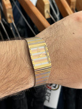 Load image into Gallery viewer, Vintage 1983 Seiko Tri-Tone Zebra Mens Tank Quartz Watch
