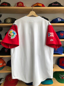 Vintage 2006 Majestic WBC Team Puerto Rico Blank Jersey Size Large