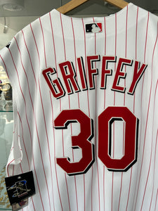 Vintage Ken Griffey Jr Cincinnati Reds Majestic Authentic Jersey 54