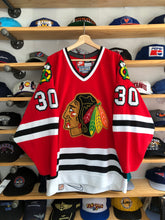 Load image into Gallery viewer, Vintage Nike Chicago Blackhawks Ed Belfour Authentic Jersey Size 44/Medium
