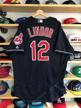 Load image into Gallery viewer, Vintage Majestic Cleveland Indians Francisco Lindor Authentic Jersey Size 48/XL
