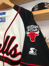 Load image into Gallery viewer, Vintage Starter Chicago Bulls Script Baseball Jersey Size Medium
