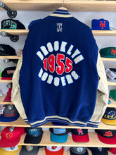 Load image into Gallery viewer, Vintage Mirage Brooklyn Dodgers 1955 Leather Wool Varsity Jacket 2XL
