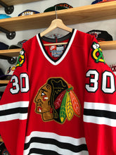 Load image into Gallery viewer, Vintage Nike Chicago Blackhawks Ed Belfour Authentic Jersey Size 44/Medium
