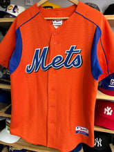 Load image into Gallery viewer, Vintage New York Mets Majestic Orange Spring Training Jersey Medium
