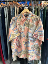 Load image into Gallery viewer, Vintage 90s Polo Ralph Lauren Pastel Pink Hawaiian Postcard Button Down Shirt XL
