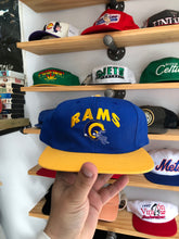 Load image into Gallery viewer, Deadstock Vintage Los Angeles Rams Helmet Logo Snapback
