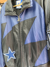 Load image into Gallery viewer, Vintage 90s Logo Athletic Dallas Cowboys Leather Sharktooth Jacket Large
