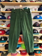Load image into Gallery viewer, Vintage 1990’s Levi’s 554 Overdyed Green Denim Jeans Size 36x32
