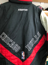 Load image into Gallery viewer, Vintage Starter Chicago Bulls Zip Up Puffer Jacket Size Large
