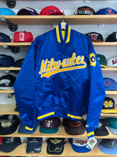 Load image into Gallery viewer, Vintage Deadstock Milwaukee Brewers Starter Satin Jacket Large NWT
