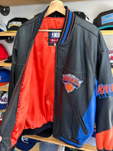 Load image into Gallery viewer, Vintage Carl Banks G-III New York Knicks Leather Jacket XL

